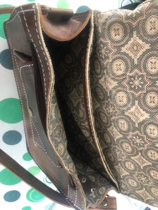 Bolso piel estilo marruecos. Nuevo.