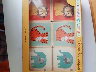 I miei animali di legno. Gioco delle coppiel