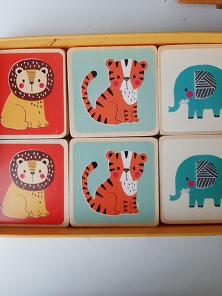 I miei animali di legno. Gioco delle coppiel