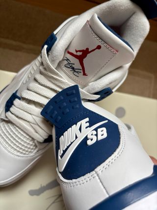 Nike SB Air Jordan 4 White Navy