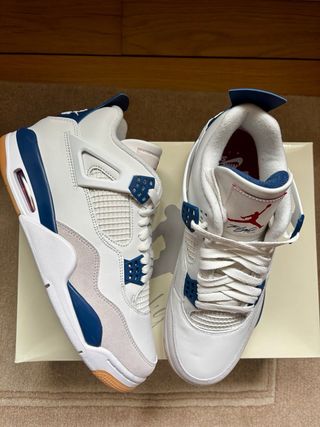 Nike SB Air Jordan 4 White Navy