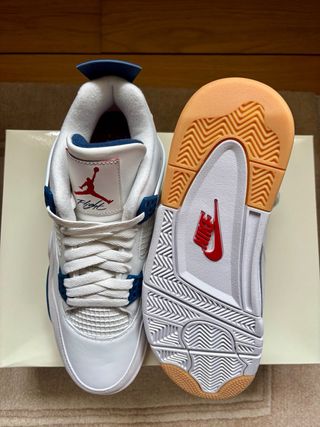 Nike SB Air Jordan 4 White Navy