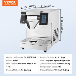 Macchina Ghiaccio a Fiocchi di Neve Commerciale 26