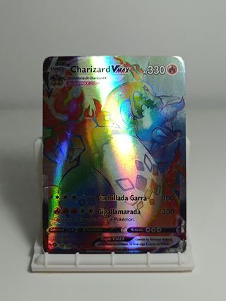Carta Pokemon Charizard VMAX arcoiris 74/73