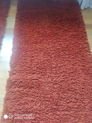 Alfombra de lana 125x60cm color caldera