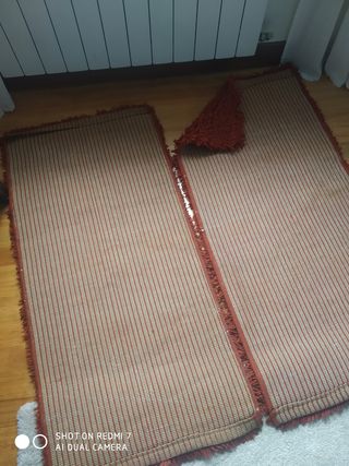 Alfombra de lana 125x60cm color caldera