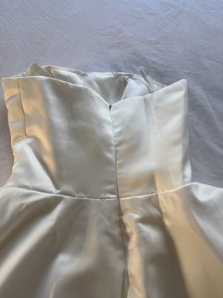 Vestido fiesta cocktail strapless / boda / noche