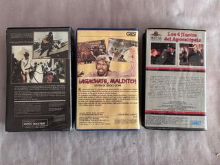 Lote de 3 peliculas Vhs de videoclub