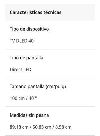 SMART TV 40" FULL-HD