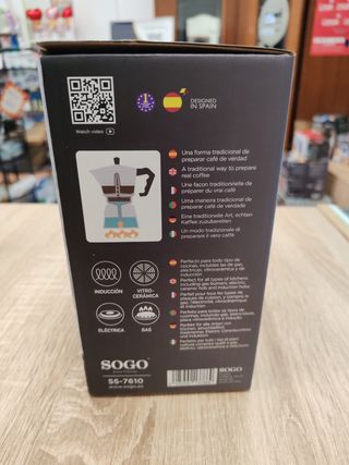 Cafetera MoKa 6 Tazas SOGO