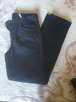 Pantalón largo vaquero negro HyM de chico