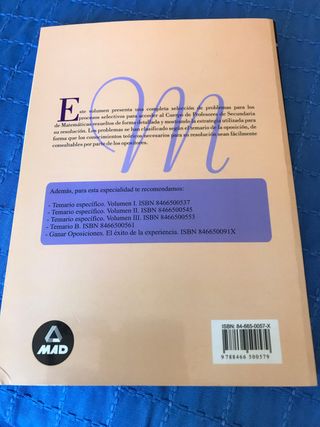 Temario preparacion oposiciones Mates