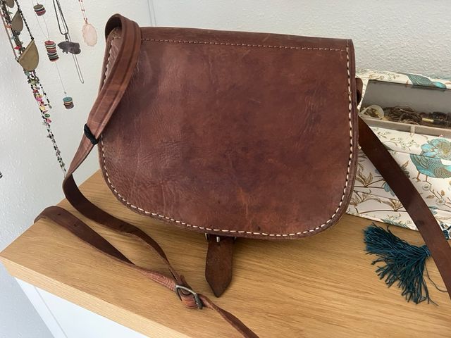 Bolso bandolera hombro cuero