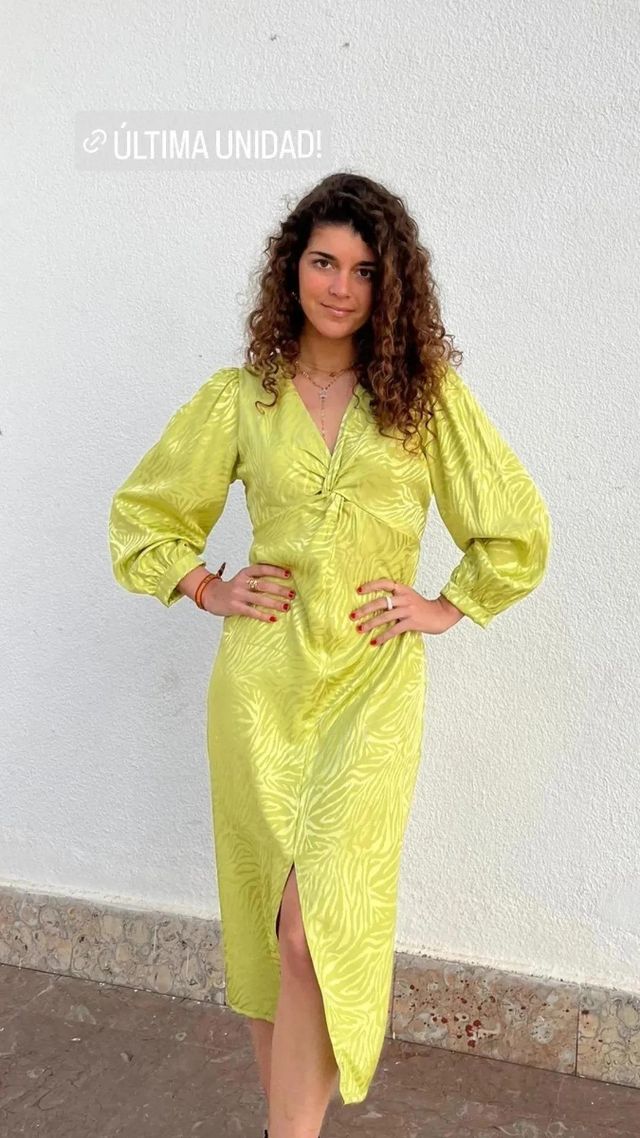 Vestido Satén Cebra