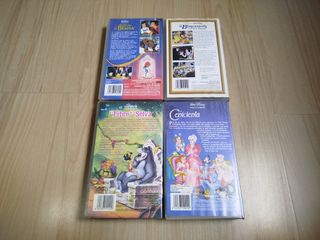 Lote 4 vídeos Clásicos de Disney