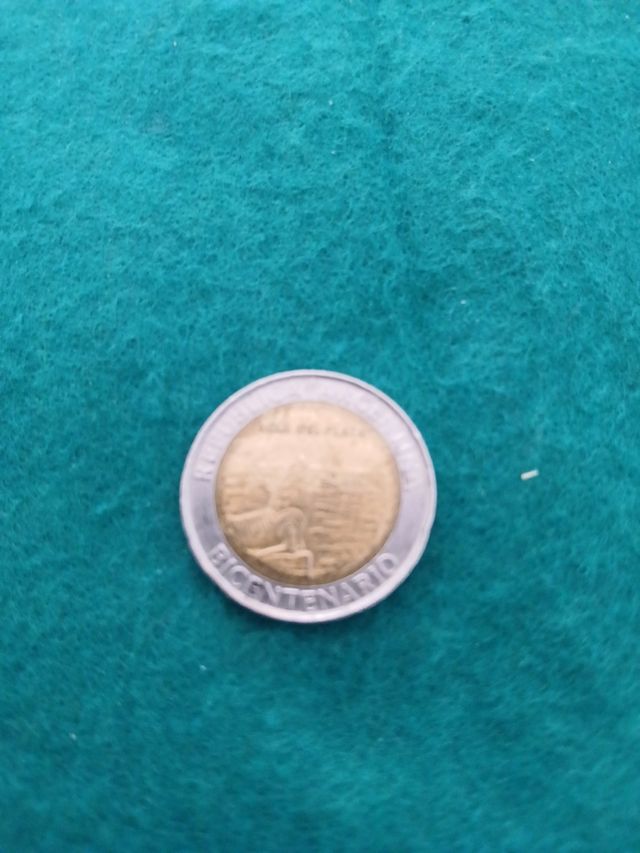 Monedas Argentina 1 peso bicentenary el palmar2010