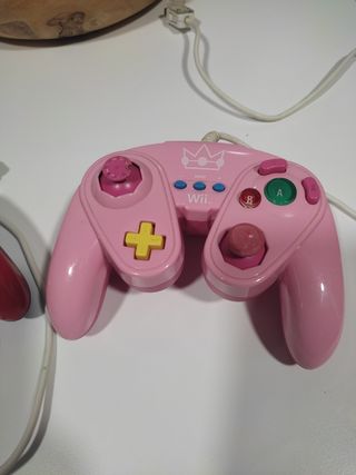 Mandos fight pad Mario y Peach para wii wii U wiiu