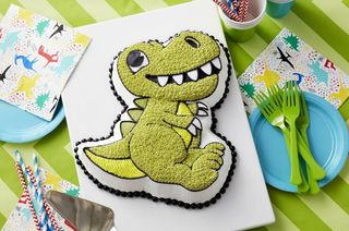 Molde de dinosaurio para hornear