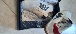 Sneakers AM in pelle 