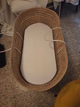 Capazo moisés de mimbre