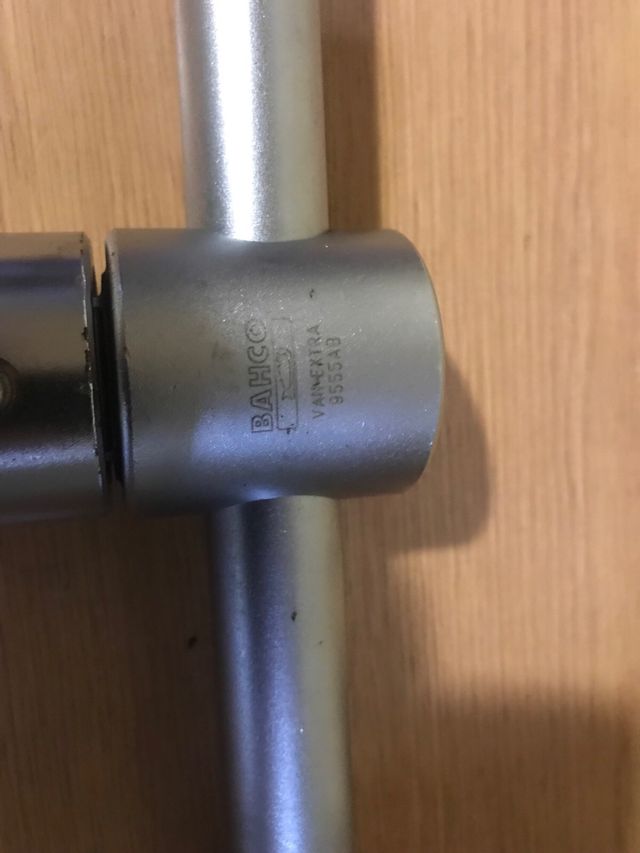 Bahco Maneral mango corredizo y adapatador 1”