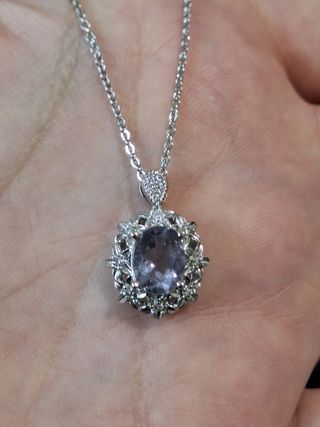 Pendente con Acquamarina naturale