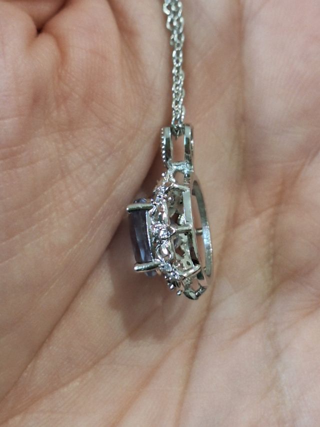 Pendente con Acquamarina naturale