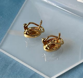 Pendientes Dorados con Circonitas