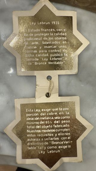 Candelabro de bronce clásico macizo 8 brazos