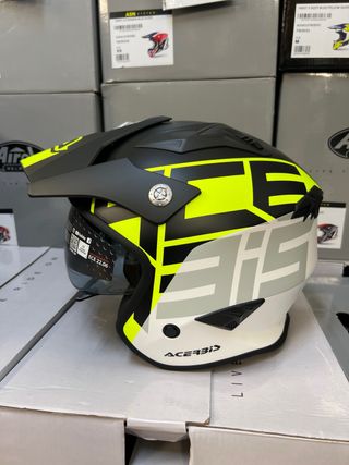 Casco moto XL trial jet Acerbis