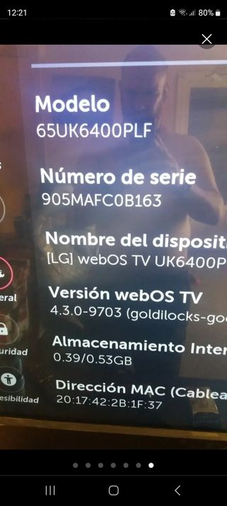 Placa base tv LG smart 65