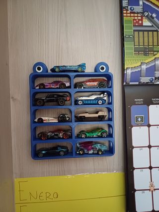 Organizador de coches de hot wheels