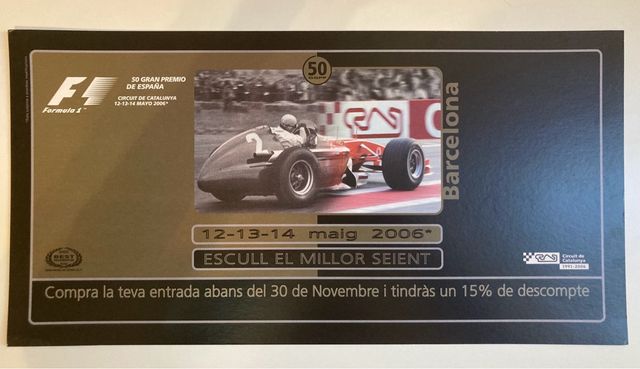 Poster Formula 1, 50 gran premio de España 2006