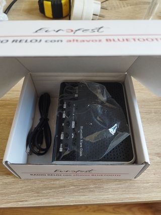 Eurofest radio reloj altavoz bluetooth