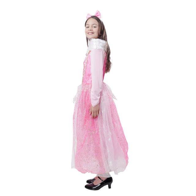 Disfraz Princesa Rosa Aurora Vestido Niña 4-6 años