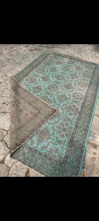 Alfombra vintage persa lana y seda