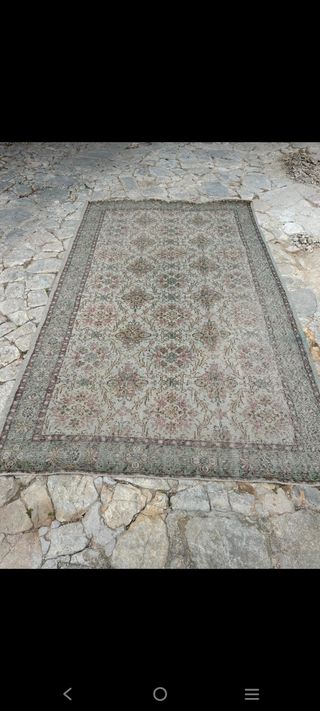 Alfombra vintage persa lana y seda