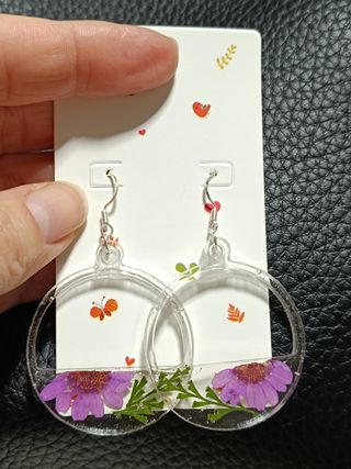 Conjunto de plata y resina