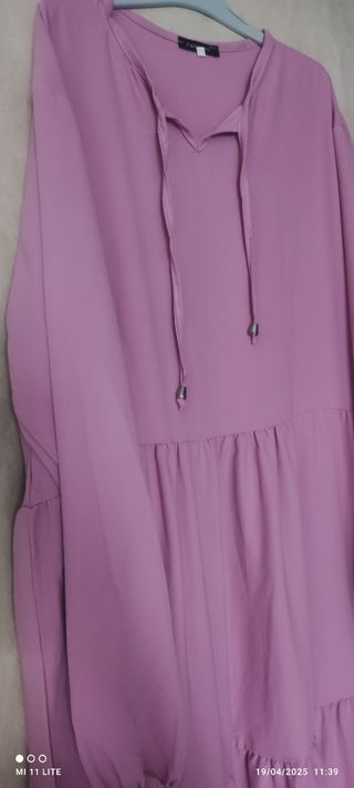 vestido maxi boho malva- ideal eventos/primavera