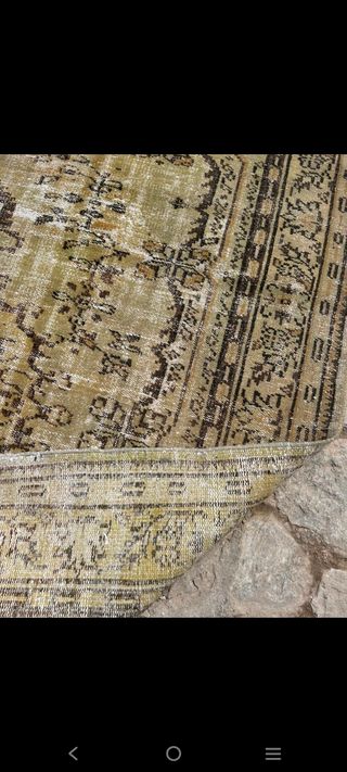 Alfombra vintage persa lana y seda.