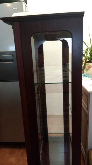 Vitrina madera/ cristal