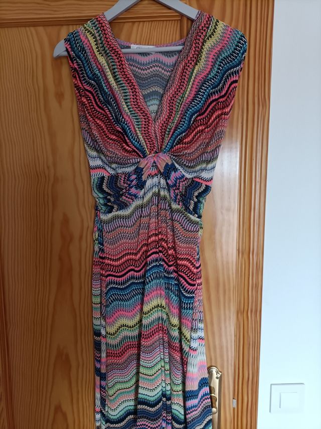 Vestido elástico multicolor