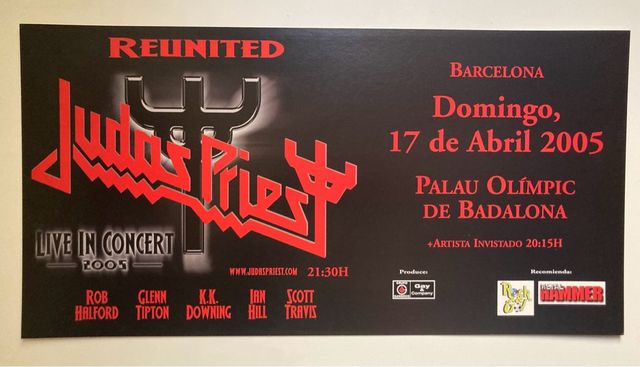 Poster Judas Priest concierto Badalona 2005