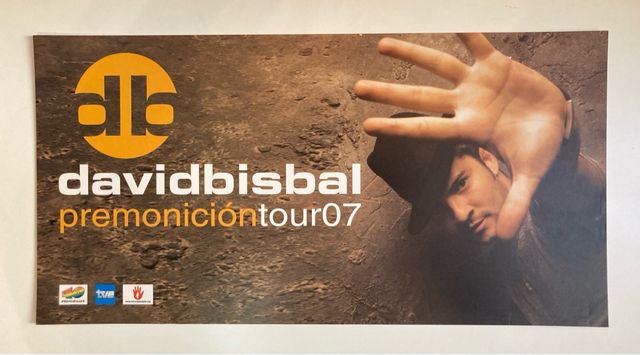 Poster David Bisbal Premonicion Tour 2007