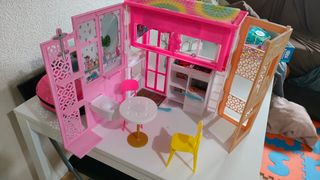 Casita más coche Barbie