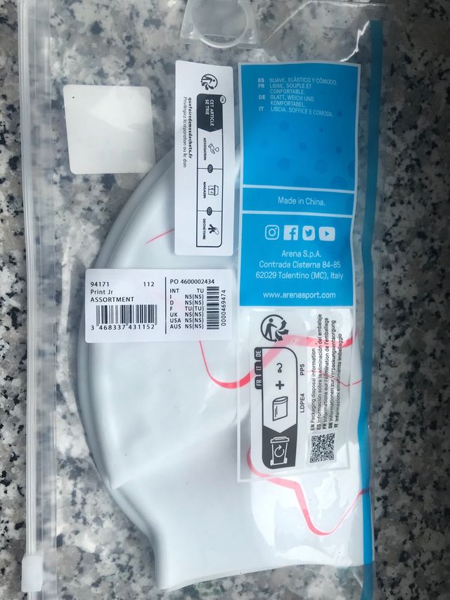 Cuffia piscina bambini