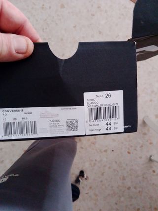 Converse All Star talla 26