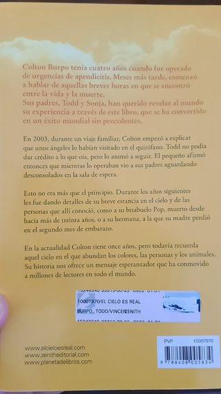 Libro El cielo es real: La asombrosa historia de u