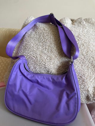 Bolso nylon morado