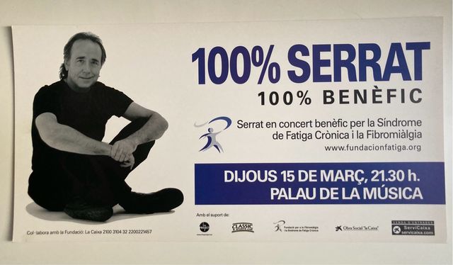 Poster concierto Barcelona Joan Manuel Serrat 2007
